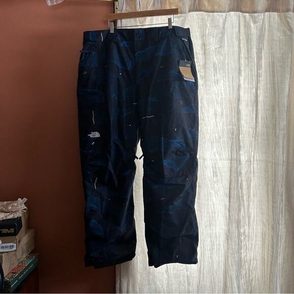 The North Face Freedom Insulated Snow Pant Aviator Navy Blue Binary Halfdome NWT - Picture 2 of 8